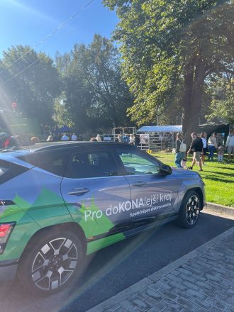 Elektromobil Hyundai Kona se představil na akci Zemědělství v Poodří 2026