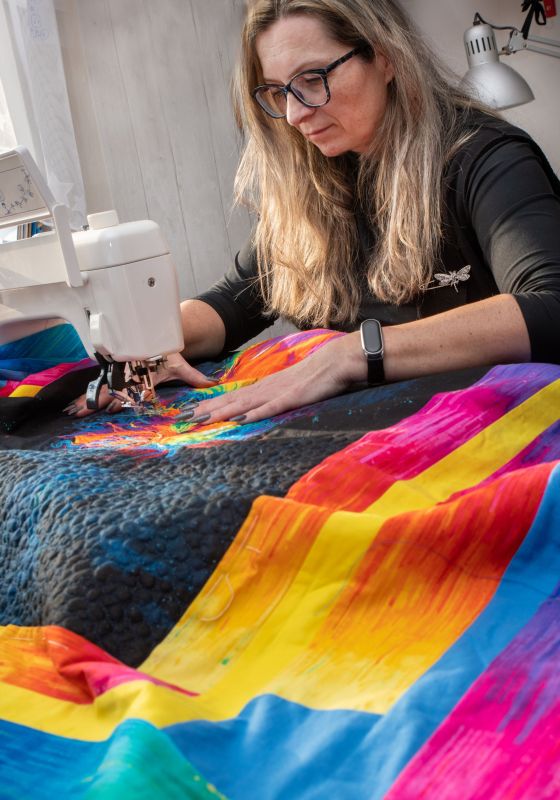 Dekorační a užitkové předměty vyrobené technikou patchworku